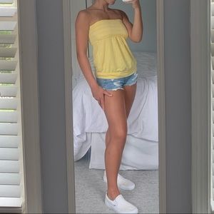 Strapless summer blouse